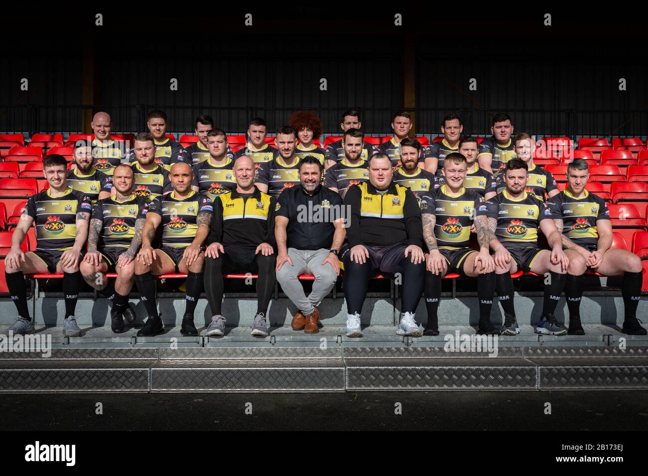 23th Febbraio 2020, Queensway Stadium, Wrexham, Galles; North Wales Crusaders, Player Profiles, 2020 North Wales Crusaders Squad Foto Stock