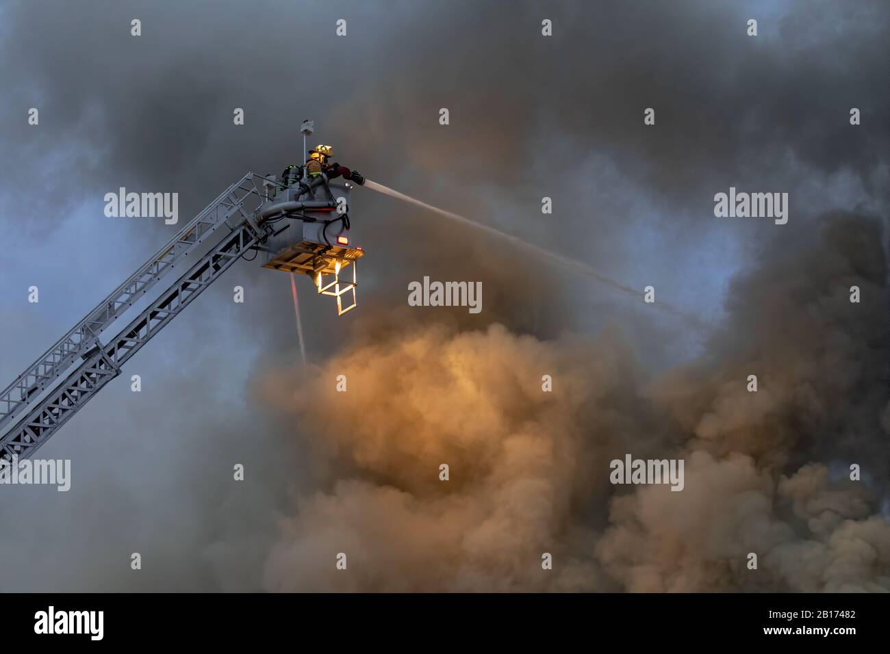 Hotel Fire, Petoskey, Michigan Foto Stock