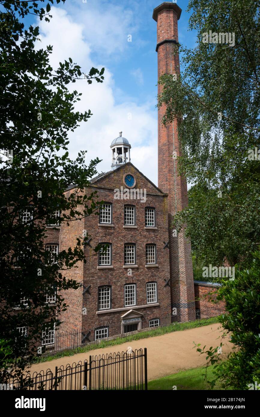 Mulino di cava (noto anche come Styal Mill) in Styal, Cheshire, Inghilterra, Foto Stock