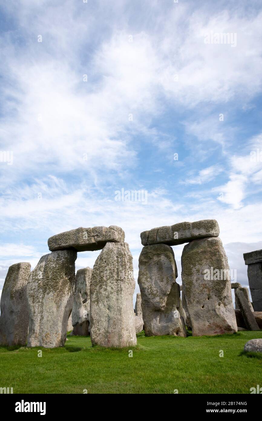 Stonehenge, Salisbury Plain, Wiltshire, Inghilterra Foto Stock