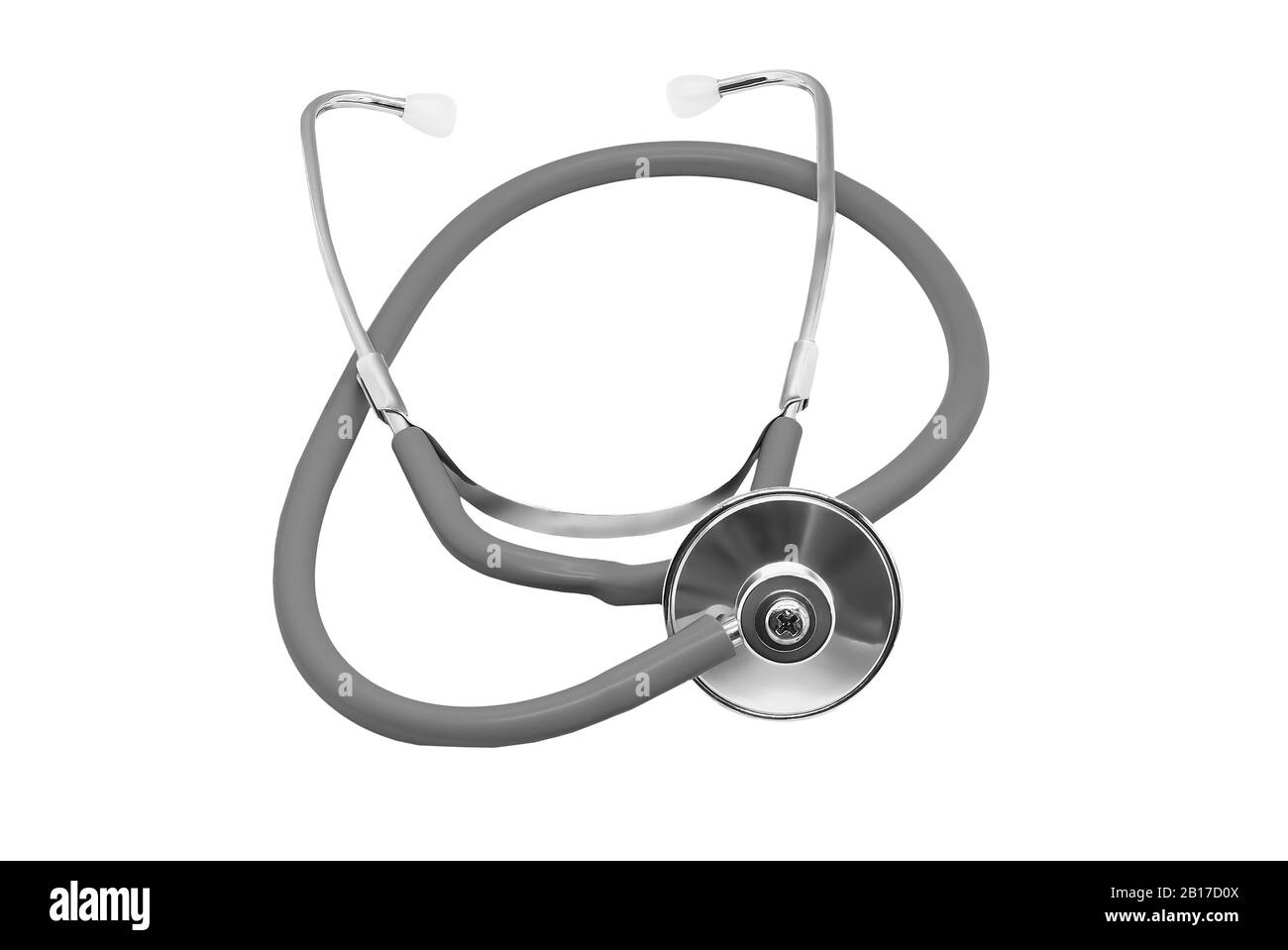 Stetoscopio medico isolato su sfondo bianco Foto Stock Stetoscopio medico isolato su sfondo bianco Foto Stock