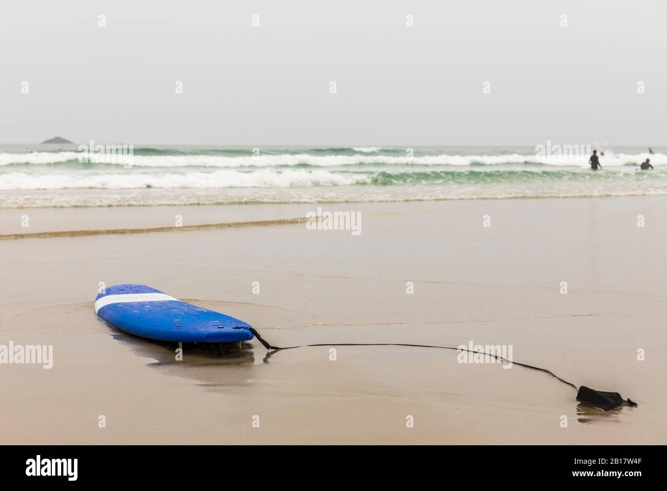 Nuova Zelanda, Oceania, Isola del Sud, Otago, Dunedin, Surfboard a Saint Clair Beach Foto Stock