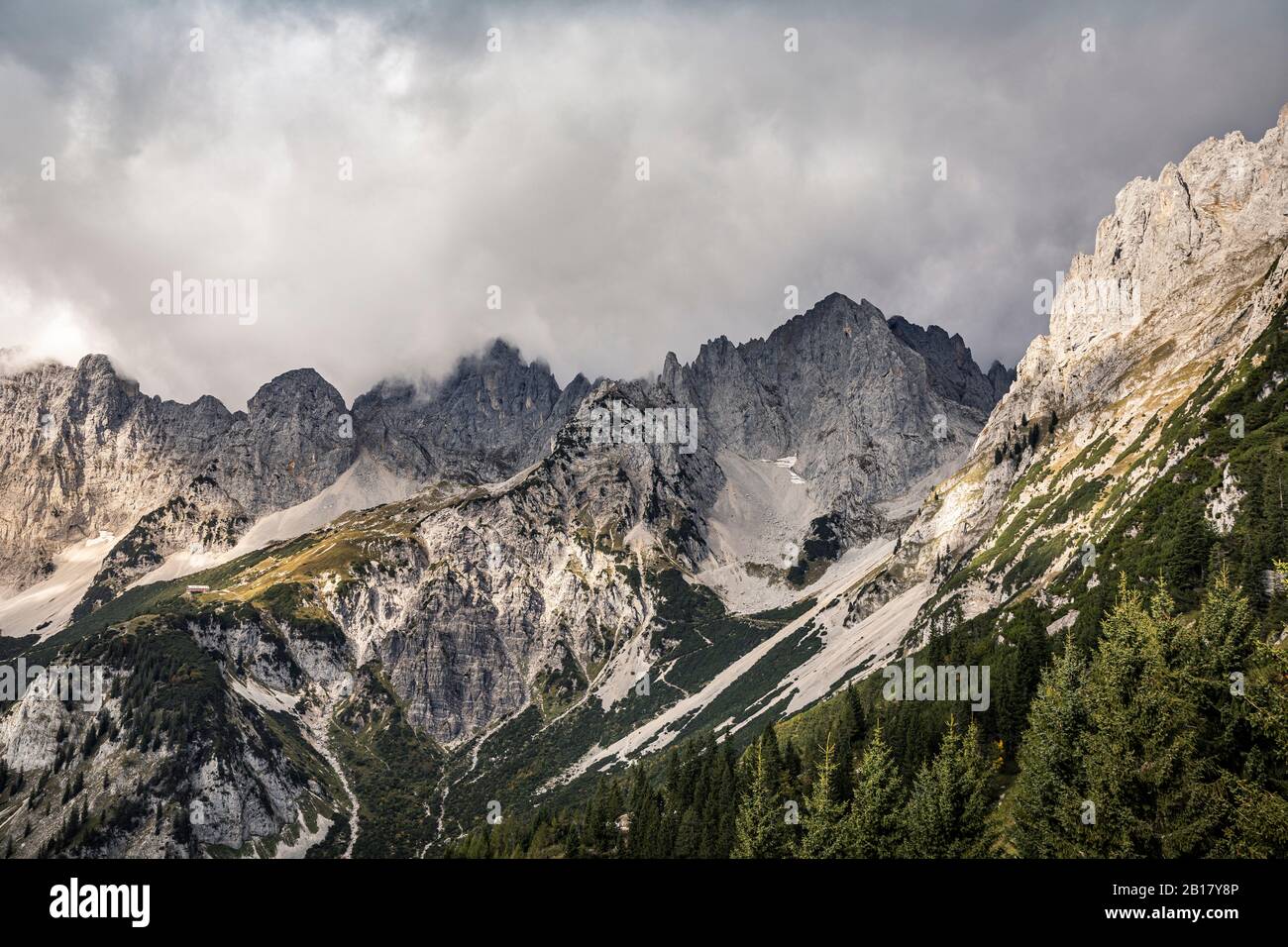 Wilder Kaiser, Kaiser Montagne, Tirolo, Austria Foto Stock