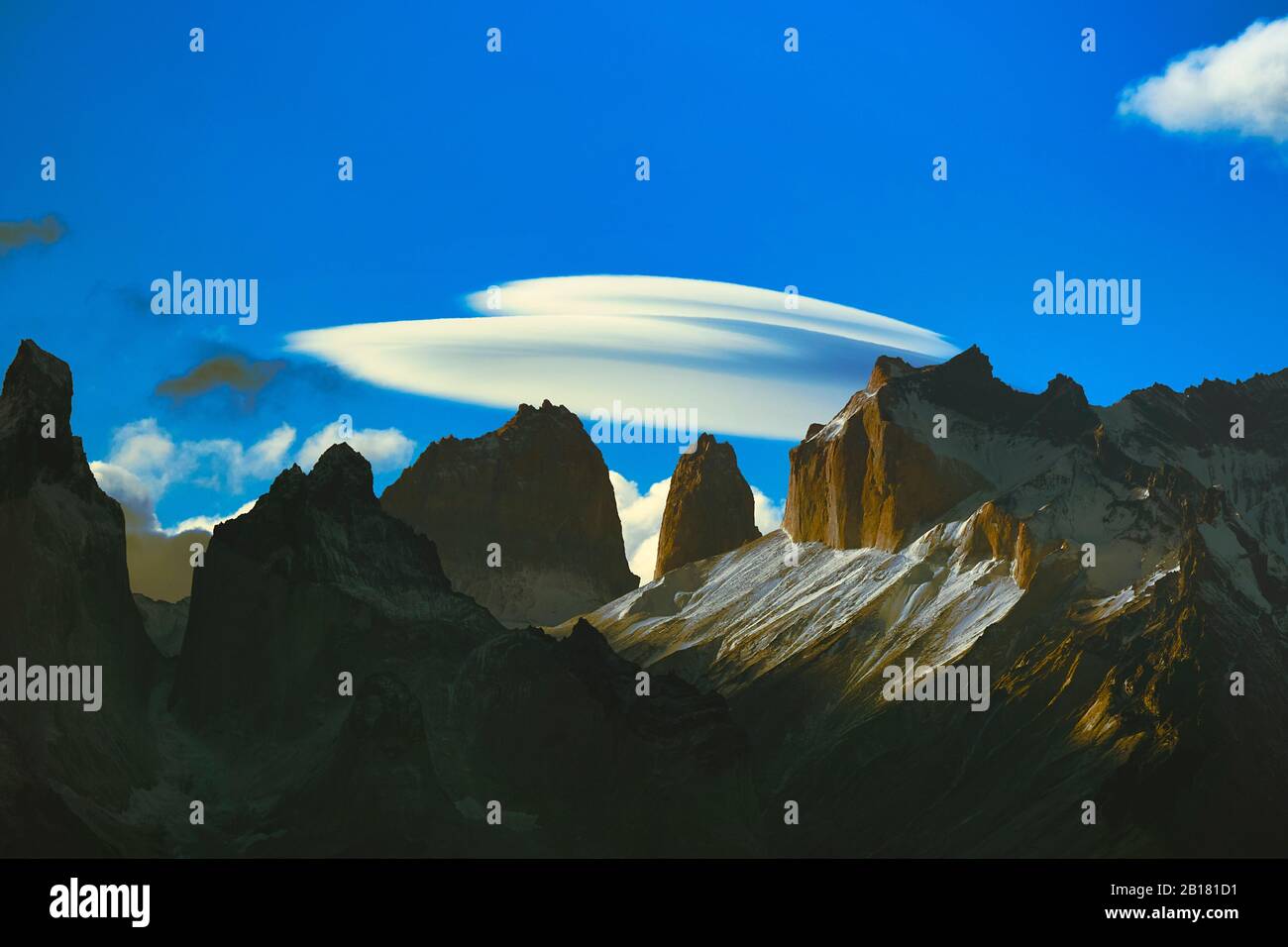 Cile,Patagonia,Magallanes E Regione Antartide Cilena,Provincia Ultima Esperanza,Parco Nazionale Torres Del Paine In Autunno Foto Stock