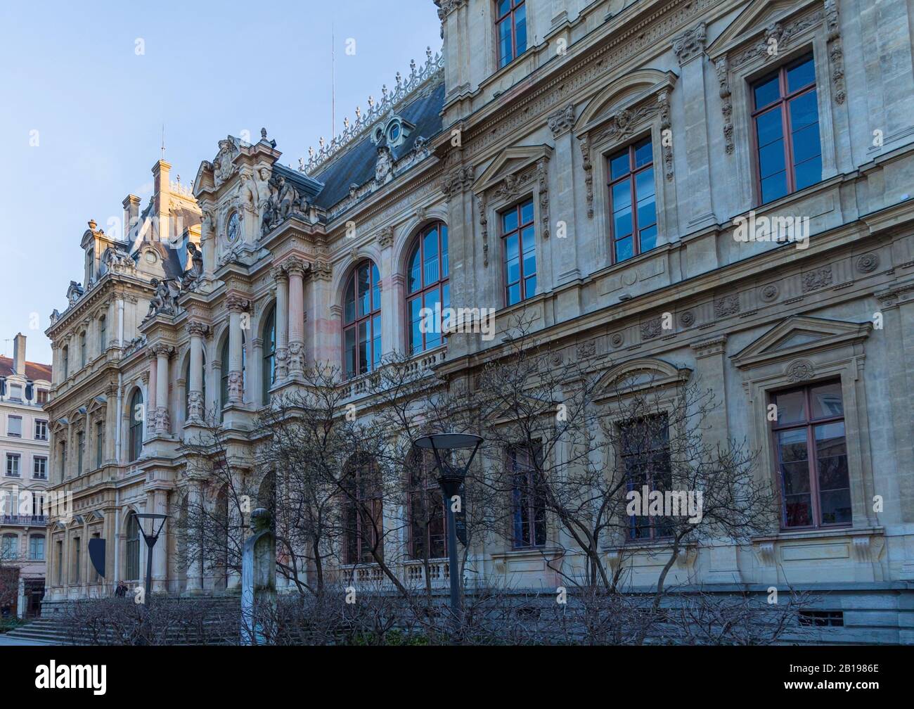 Palais de la Bourse chiamato anche du Commerce a Place des Cordelier a Lione, Francia Foto Stock