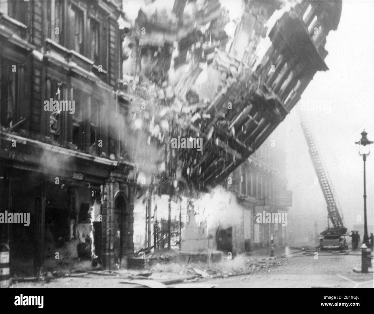 Londra,blitz,bombardamento tedesco,Gran Bretagna,seconda guerra mondiale,offensiva aerea di massa,raid,Battaglia di Gran Bretagna Foto Stock