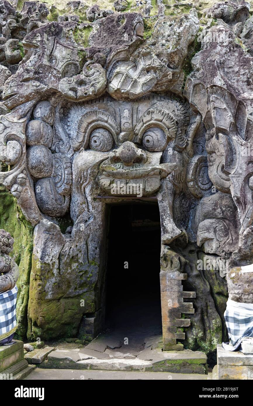 Gianyar, Bali Island, Indonesia. 24th maggio 2019. La famosa attrazione turistica, Goa Gajah è un sito archeologico indù significativo. Foto Stock