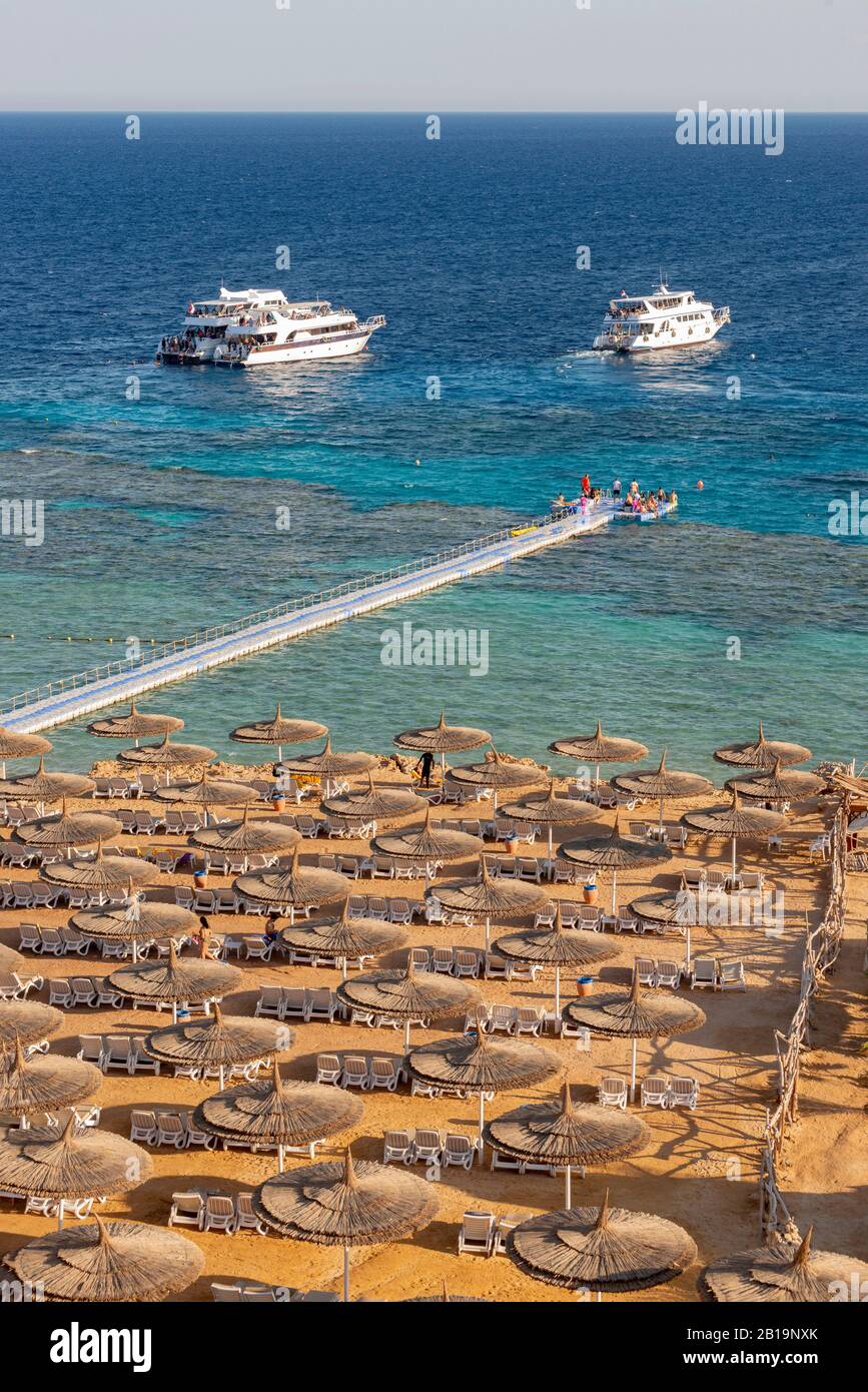 Sunny Summer Red Sea View, Sharm El Sheikh, Sinai, Egitto Foto Stock