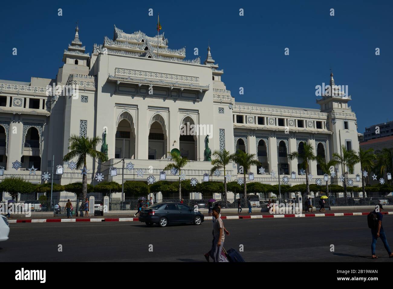 Rathaus, Yangon, Myanmar Foto Stock