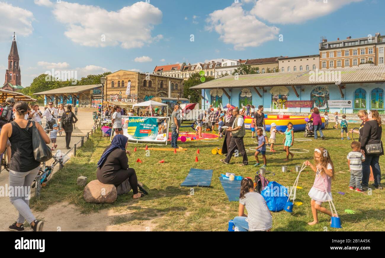 ´s festival per bambini al parco goerlitzer Foto Stock