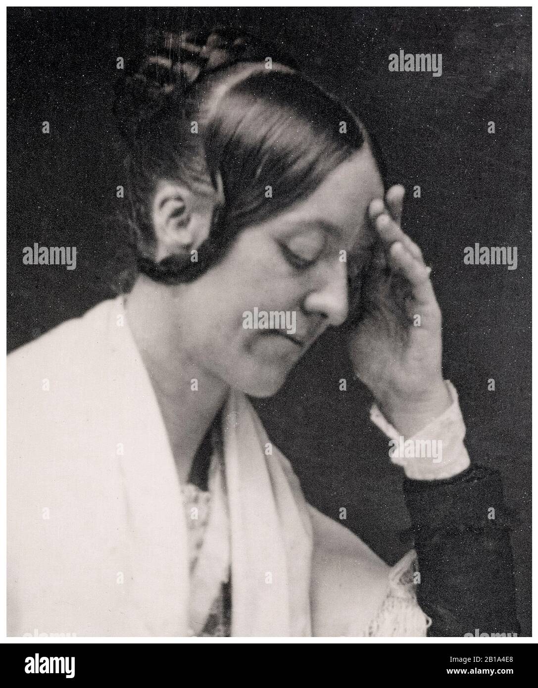 Margaret Fuller (1810-1850), giornalista, femminista, riformista, abolizionista, ritratto fotografia dettaglio di John Plumbe, 1846 Foto Stock