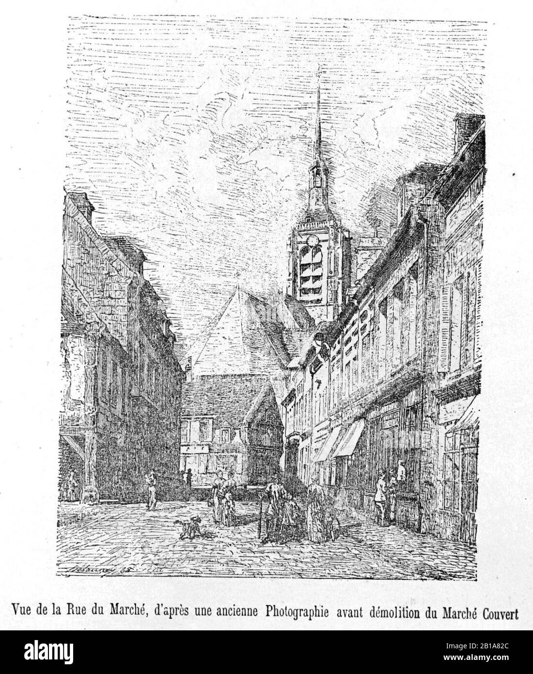 Fère en tardenois marché couvert 36957. Foto Stock