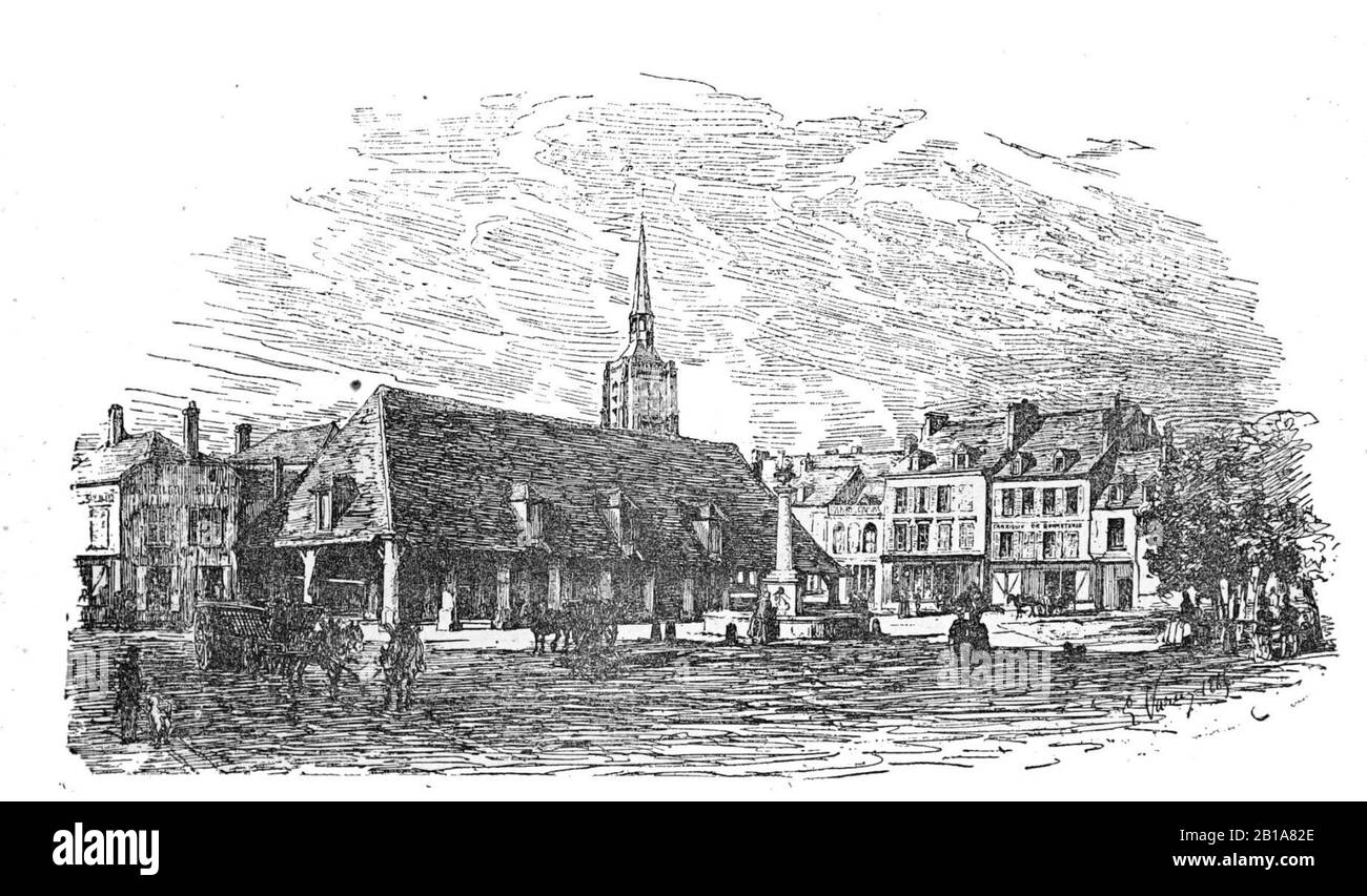 Fère en tardenois marché Couvert 36958. Foto Stock