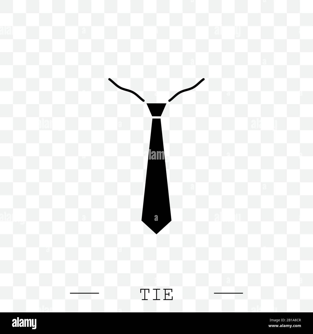 disegno cravatta - 7 Icona di legatura nero piatto Vector Illustrazione Su sfondo bianco Eps 10. Icona cravatta in stile alla moda isolato. Simbolo di cravatta per il vostro disegno di Web site, marchio Immagine e