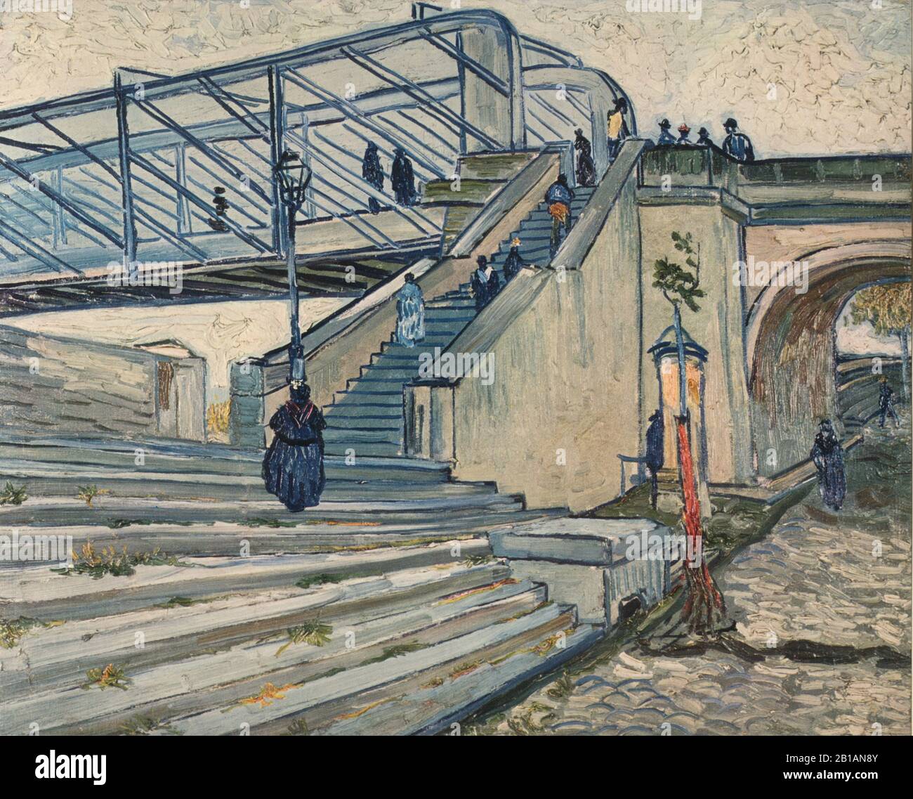 The Bridge at Trinquetaille, 1888 - dipinto di Vincent van Gogh - immagine Ad Altissima risoluzione e qualità Foto Stock