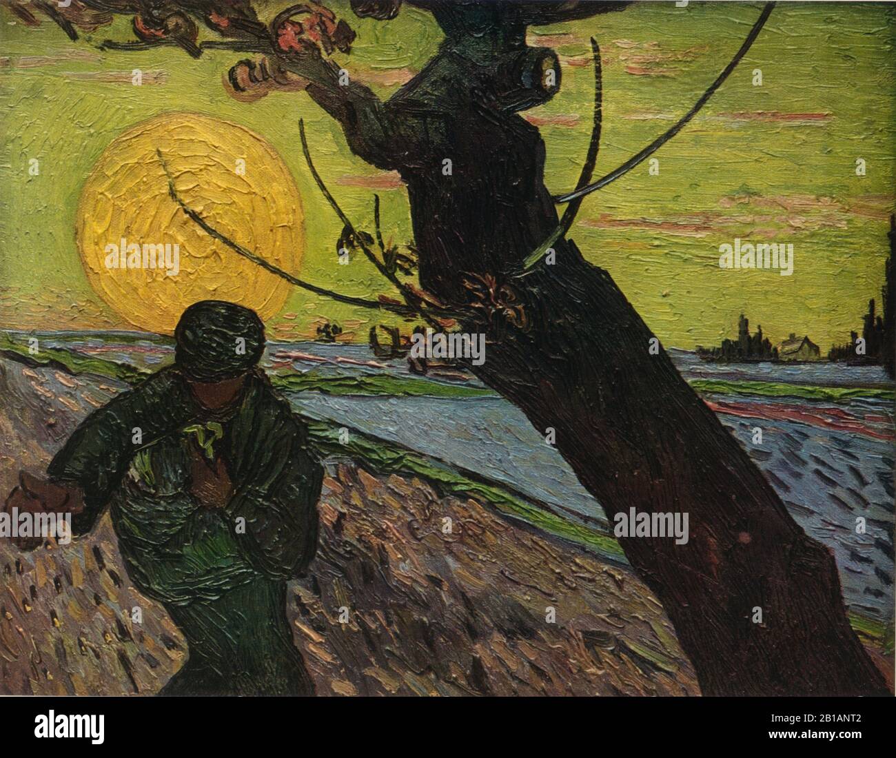 The Sower, 1888 - dipinto di Vincent van Gogh - immagine Ad Altissima risoluzione e qualità Foto Stock