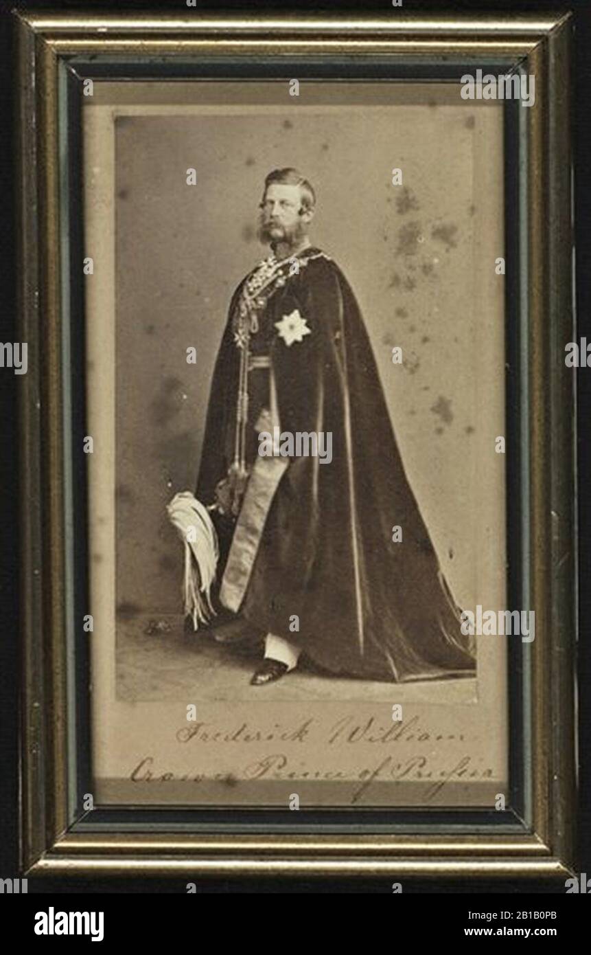 Friedrich III in Vesti Schwarzer Aldlerorden. Foto Stock