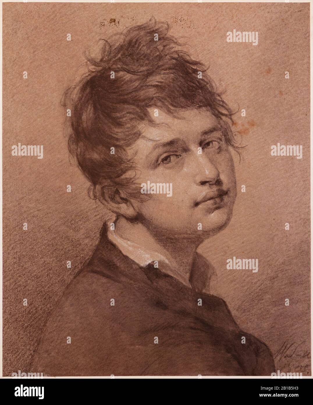 Friedrich Wilhelm Schadow - Autoritratto, 1805 - Foto Stock
