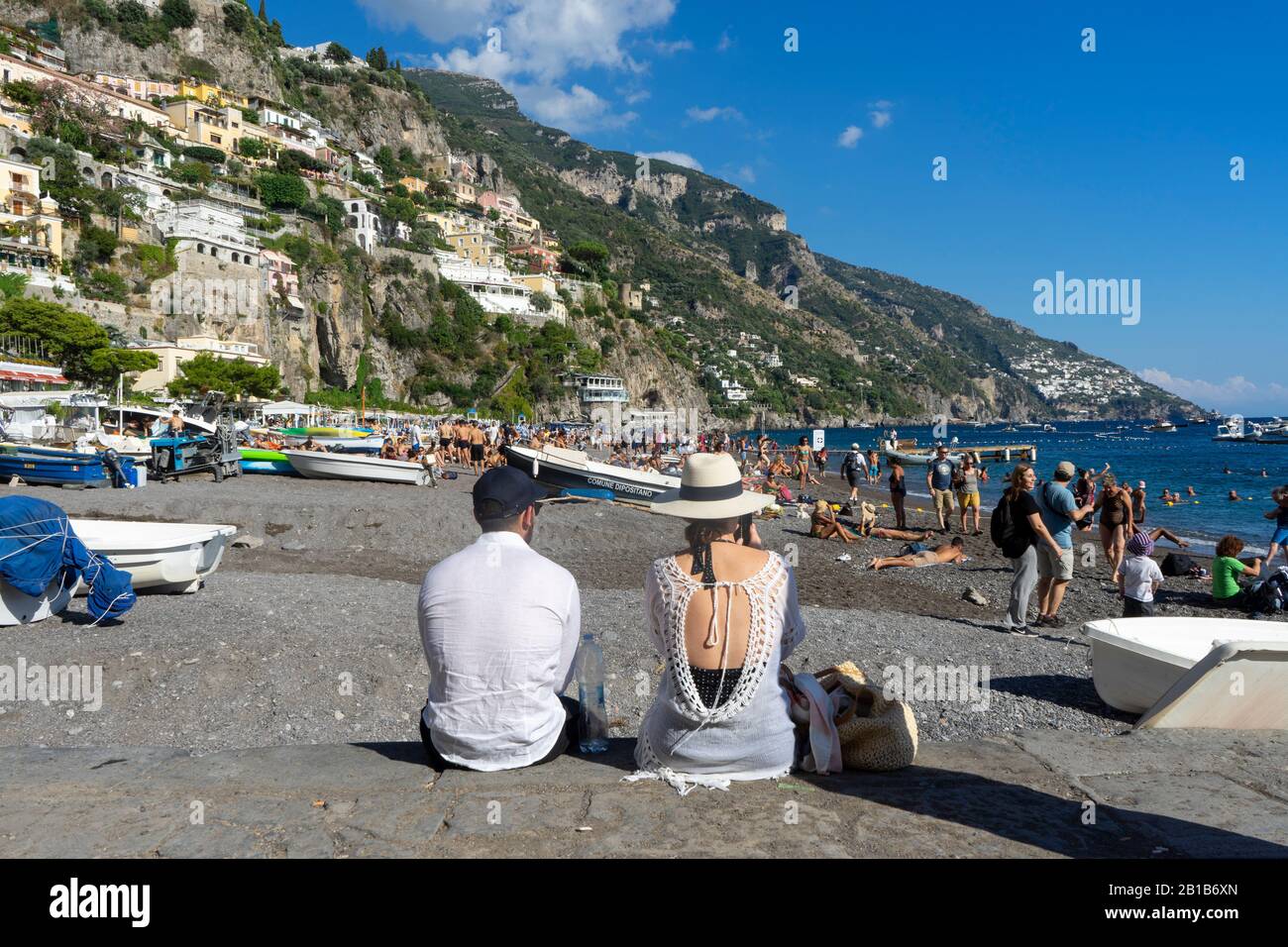 Passeggiata trekking sul sentiero degli dei e sentiero di tre Calli Foto Stock