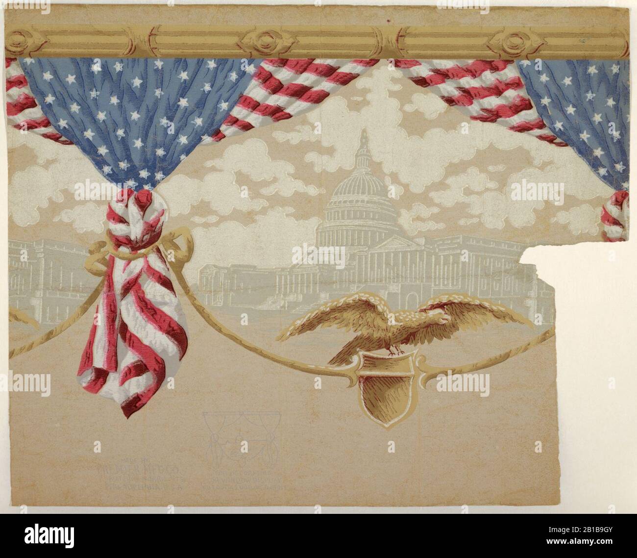 Fregio, Americana, 1895–1900 Foto Stock