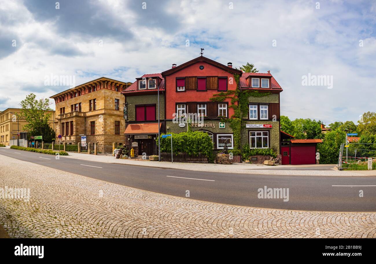 GOTHA, Germania - circa maggio, 2019: Townscape di Gotha in Turingia, Germania Foto Stock