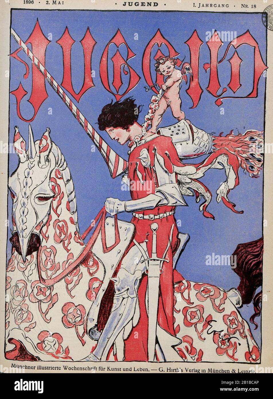 Fritz Erler - Jugend Nr. 18, 1896. Foto Stock