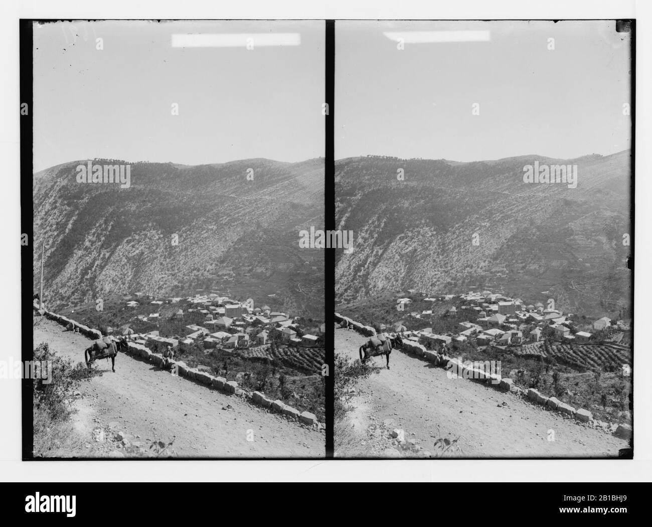 Da Tripoli a cedri del Libano. Tirza; tipico villaggio libanese Foto Stock