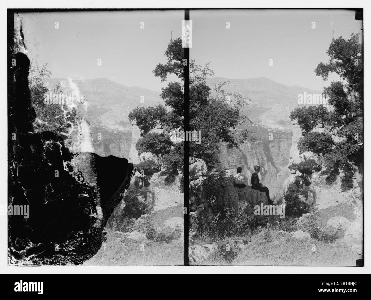 Da Tripoli a cedri del Libano. Bsherreh Da Wadi Kadesha Foto Stock