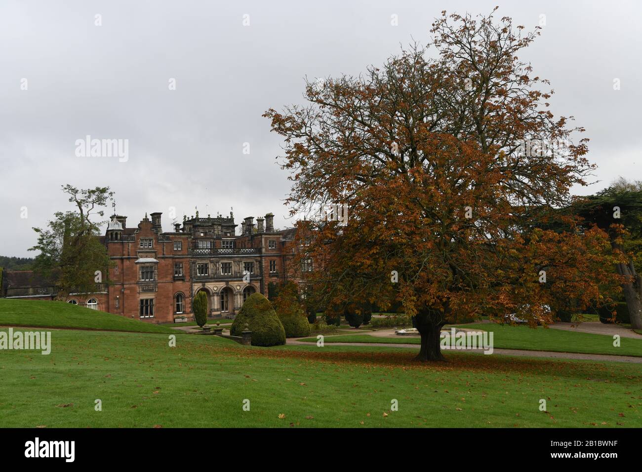 Keele Hall è una residenza del 19th secolo a Keele, Staffordshire, Inghilterra Foto Stock
