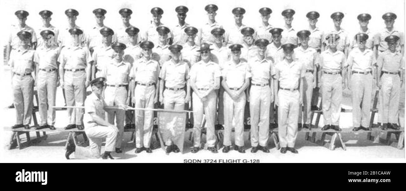 G. W. Bush - addestramento di base 1968. Foto Stock