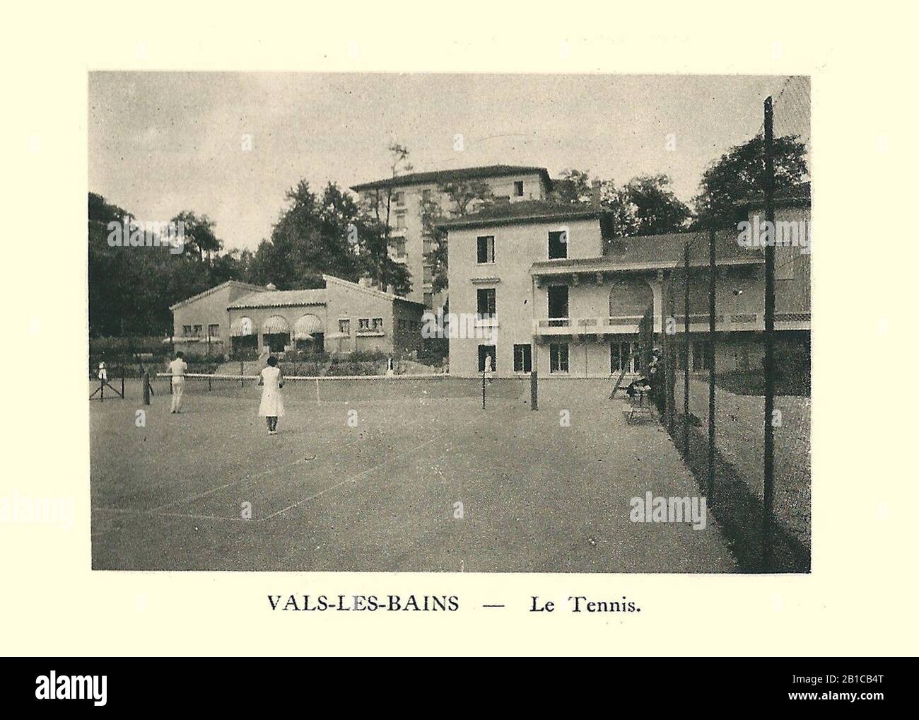 G.-L. Arlaud-recueil Vals Saint Jean-Vals, le tennis. Foto Stock