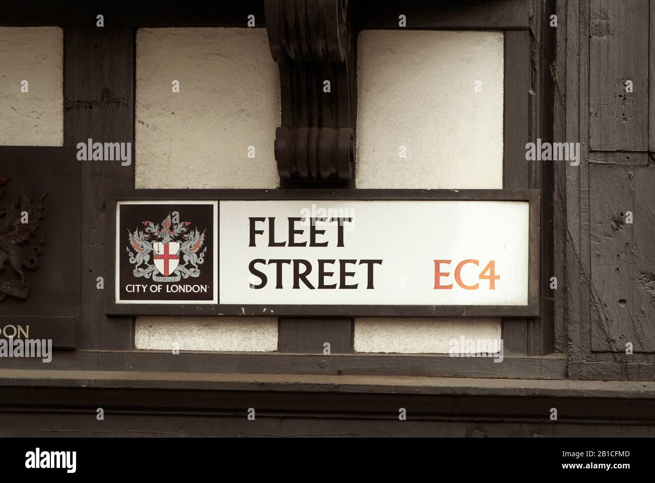 Fleet Street Londra Regno Unito Foto Stock