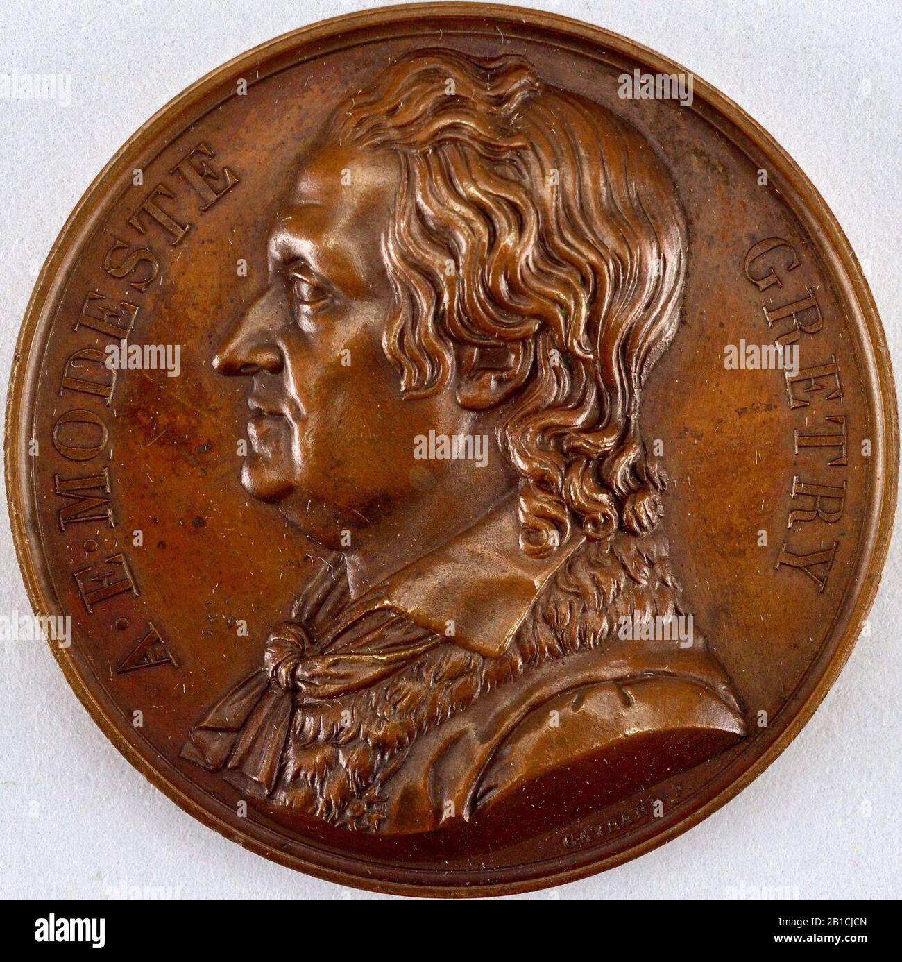 Galerie métallique des grands hommes français (Grande uomo di Francia) Medaglia, 1818 Foto Stock