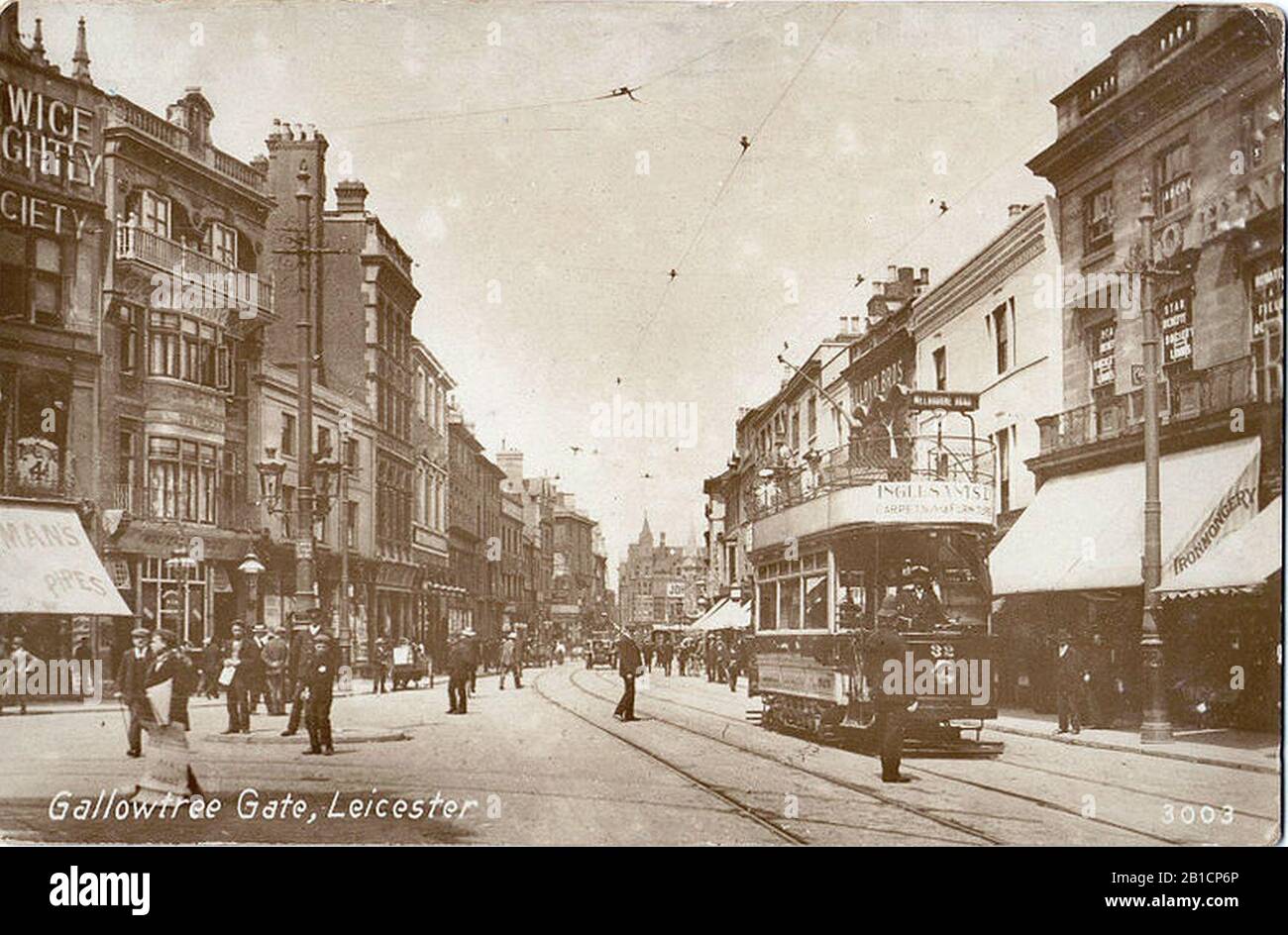 Gallowtree Gate Leicester. Foto Stock