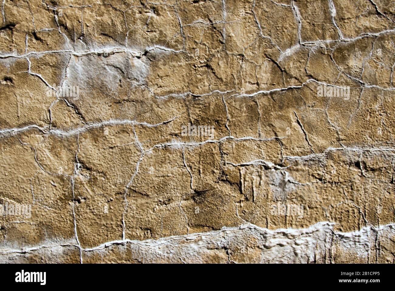 Sfondo testurizzato di pietra e cemento da un edificio storico in Carolina del Sud. Foto Stock