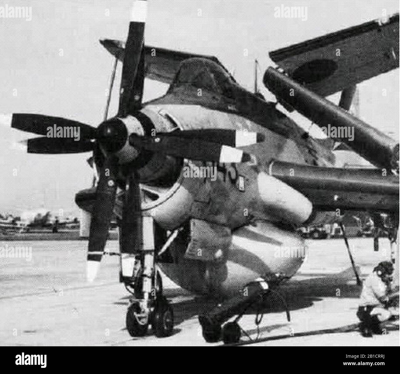 Gannet AEW.3 ali ripiegate NAN-9-79. Foto Stock