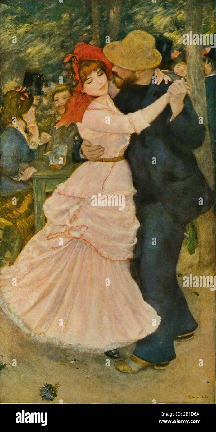 Danza a Bougival (1883) - Pittura Del 19th Secolo di Pierre-Auguste Renoir - immagine Ad Altissima risoluzione e di qualità Foto Stock