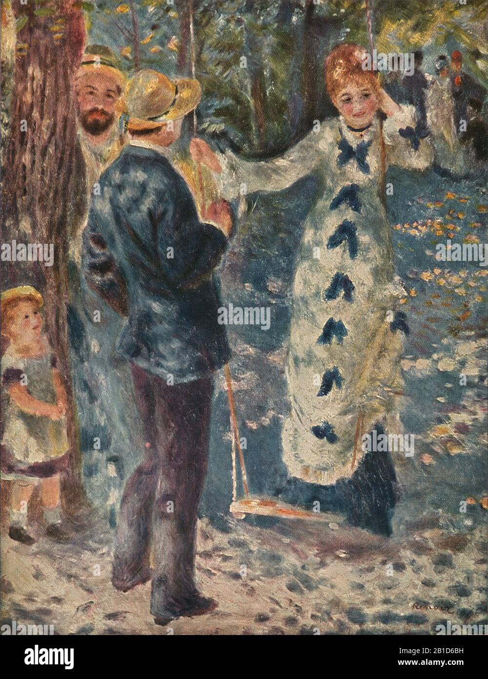 The Swing (1876) - Pittura del 19th Secolo di Pierre-Auguste Renoir - immagine Ad Altissima risoluzione e di qualità Foto Stock