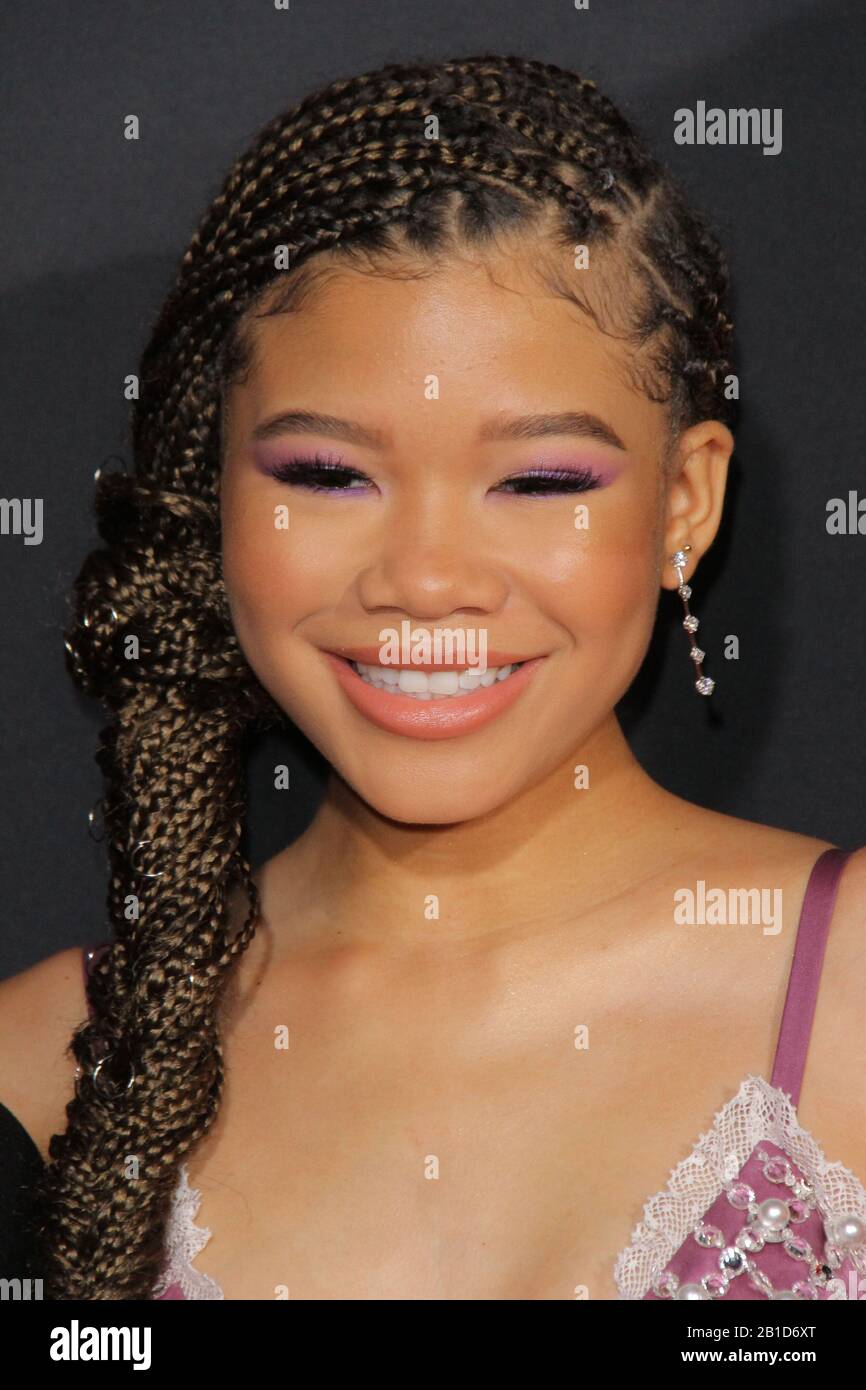 Los Angeles, Stati Uniti. 25th Feb, 2020. Storm Reid alla Premiere 'The Invisible Man' tenutasi al TCL Chinese Theatre di Los Angeles, California, 24 febbraio 2020. Photo Credit: Joseph Martinez/Picturelux Credit: Picturelux/The Hollywood Archive/Alamy Live News Foto Stock