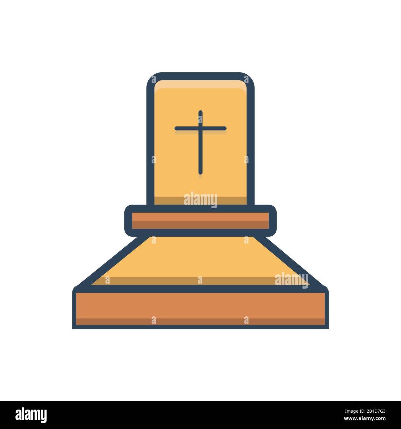 Illustrazione per Gravestone Illustrazione Vettoriale