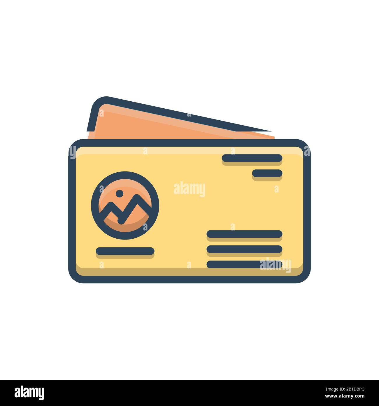 Illustrazione del biglietto da visita Illustrazione Vettoriale