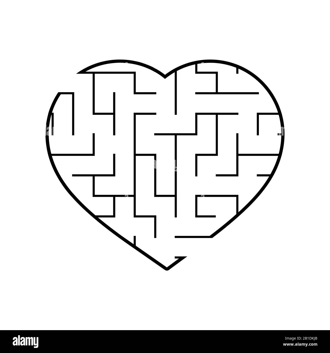 Il labirinto di Abstact. Gioco per bambini. Puzzle per bambini. Labirinto enigma. Illustrazione del vettore. Illustrazione Vettoriale