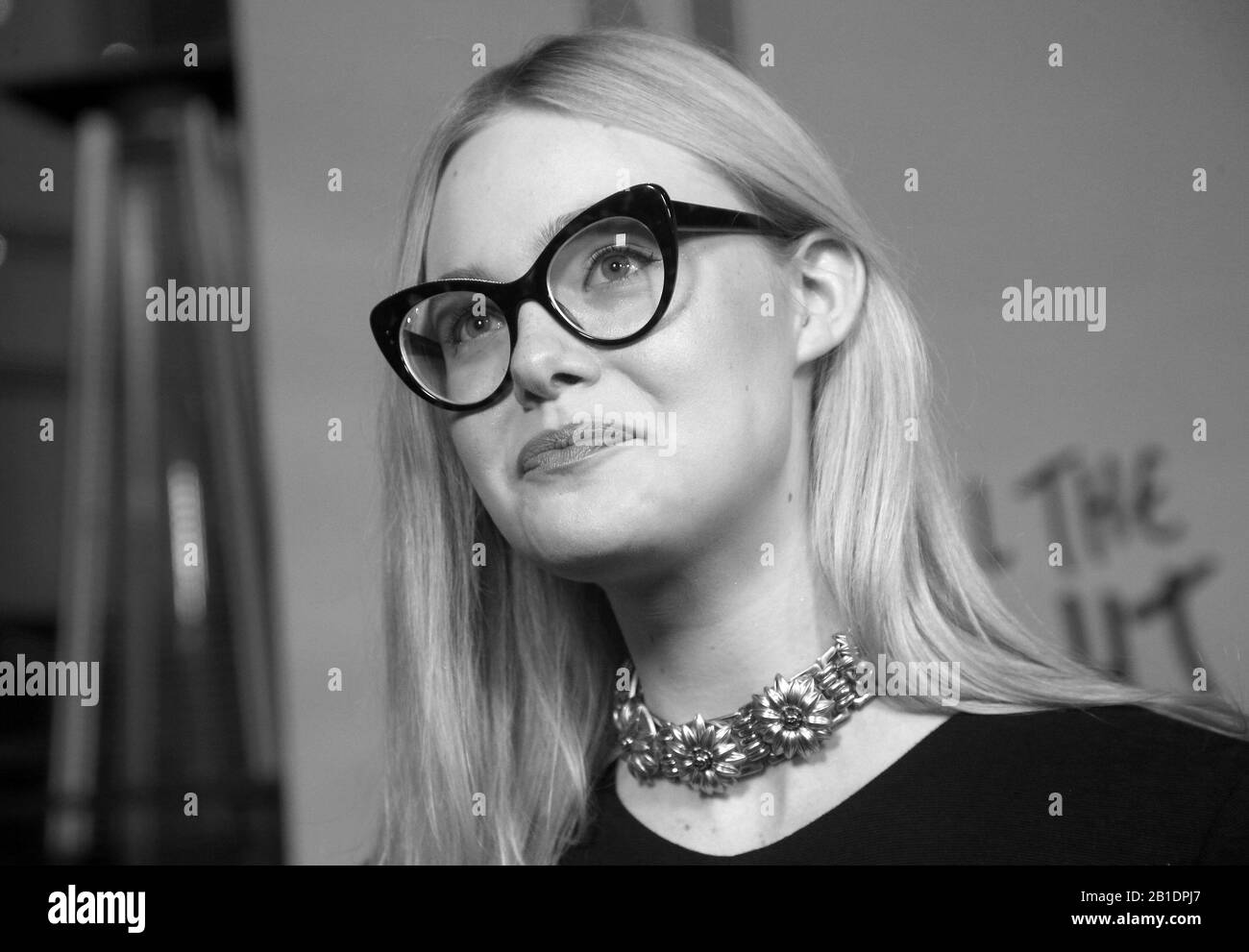 Hollywood, Ca. 24th Feb, 2020. Elle Fanning, presso Netflix All the Bright Places Premiere presso l'Arclight di Hollywood, California, il 24 febbraio 2020. Credito: Faye Sadou/Media Punch/Alamy Live News Foto Stock