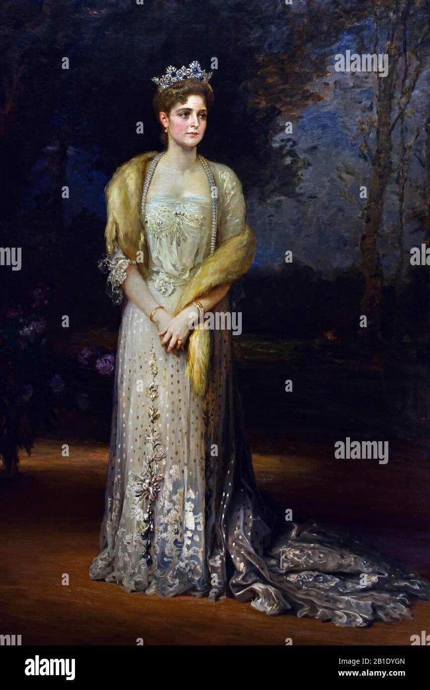 Empress Marie Feodorovna Della Russia. (Consort of Emperor Alexander III) 1914 di Jacob Weber, Russia, Russia, Federazione, Foto Stock