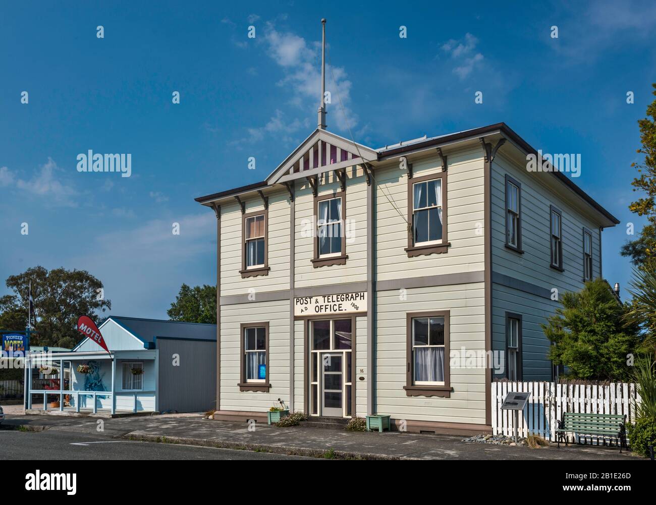 Ufficio Postale, 1906, A Collingwood, Tasman District, South Island, Nuova Zelanda Foto Stock