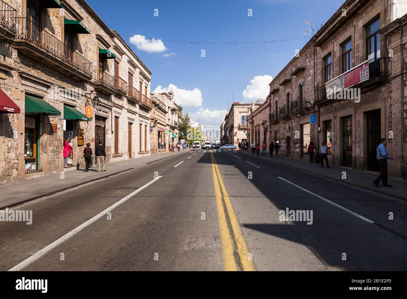 Histric edifici, centro di Morelia, centro storico di Morelia, stato di Michoacan, Messico, America Centrale Foto Stock