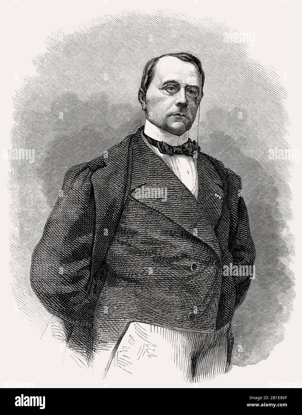 Émile de Girardin, 1802 – 1881, giornalista, editore e politico francese Foto Stock