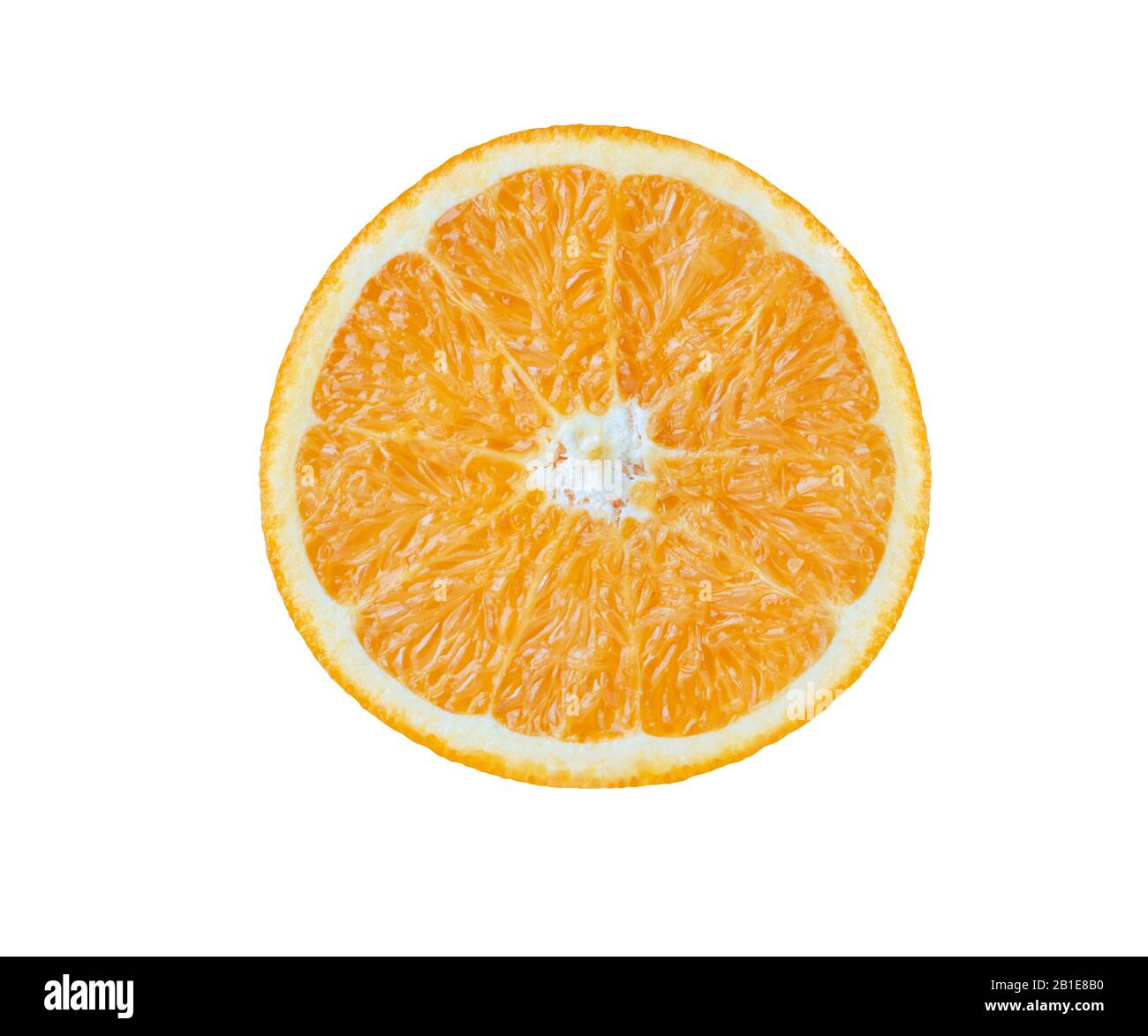 Arance con vista dall'alto sullo sfondo bianco. Molti tipi di arance possono essere mangiati. La frutta è acida o dolce. Spesso hanno il calcio, il potassio, la vitamina supplementare Foto Stock