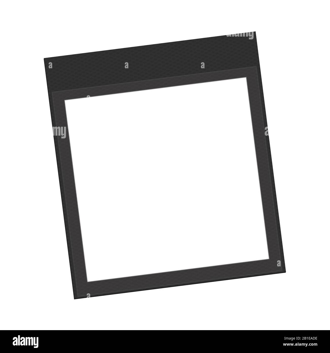 Immagine del computer, cornice nera su sfondo bianco Foto Stock