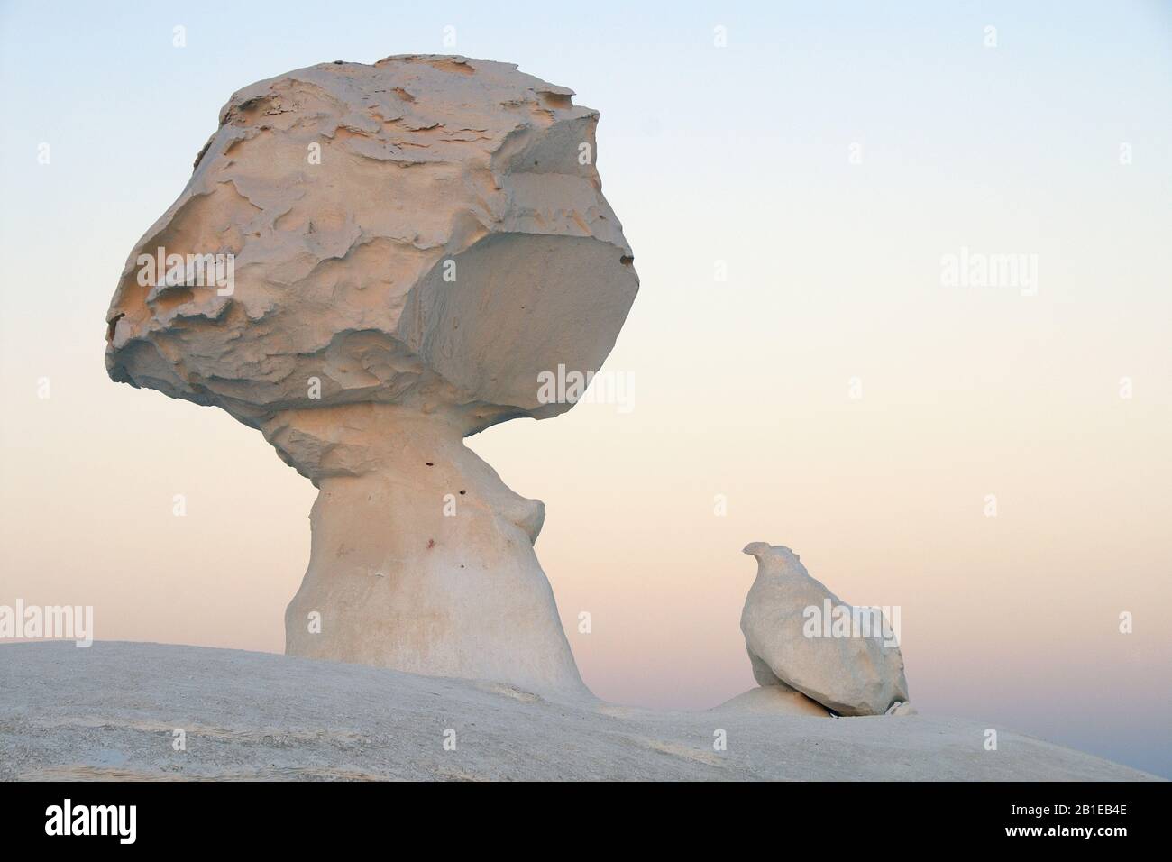 Formazioni rocciose del deserto Bianco, Egitto, Parco Nazionale del deserto Bianco Foto Stock